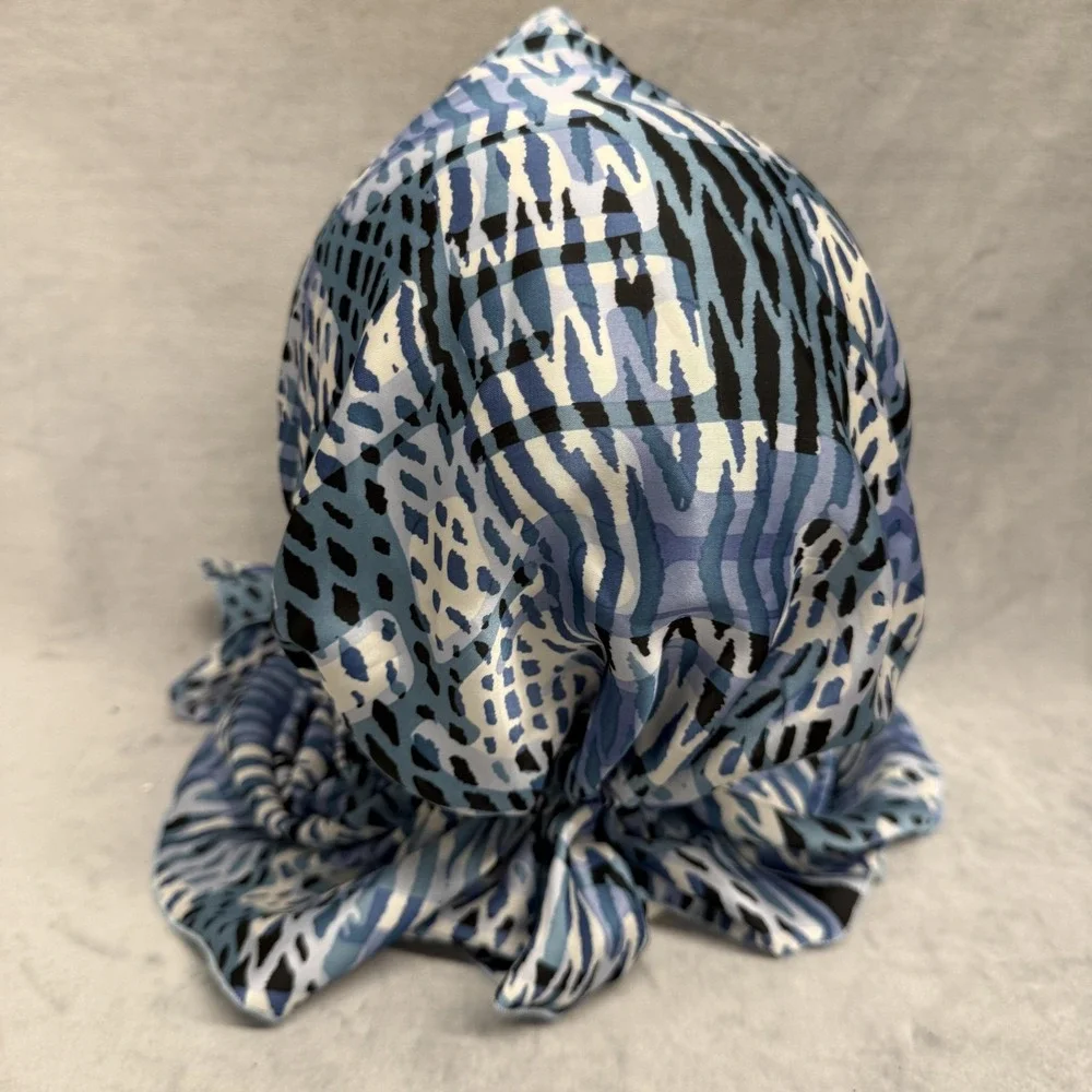 Hats For‎ You Bandana Womens One Size Blue Calypso Denim Fantasy Headscarf